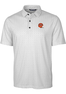 Cutter and Buck Cincinnati Bengals Charcoal Historic Pike Double Dot Big Tall Polo