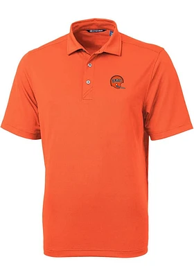 Cutter and Buck Cincinnati Bengals Historic Virtue Eco Pique Big Tall Polo