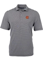 Cutter and Buck Cincinnati Bengals Historic Virtue Eco Pique Stripe Big Tall Polo