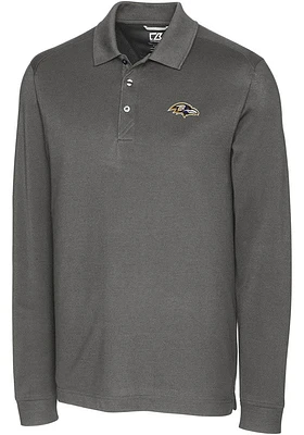 Cutter and Buck Baltimore Ravens Mens Advantage Long Sleeve Polo Shirt