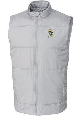 Cutter and Buck Green Bay Packers Big Tall Grey Historic Stealth Mens Vest