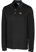 Cutter and Buck Cincinnati Bengals Mens Advantage Long Sleeve Polo Shirt