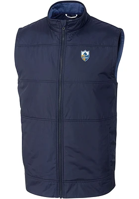 Cutter and Buck Los Angeles Chargers Big Tall Navy Blue Historic Stealth Mens Vest