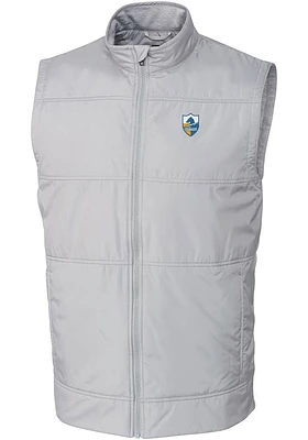 Cutter and Buck Los Angeles Chargers Big Tall Grey Historic Stealth Mens Vest