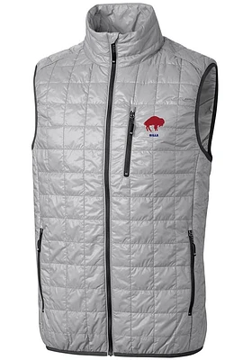 Cutter and Buck Buffalo Bills Big Tall Grey Historic Rainier PrimaLoft Mens Vest
