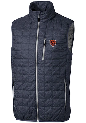 Cutter and Buck Chicago Bears Big Tall Grey Historic Rainier PrimaLoft Mens Vest
