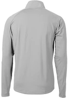 Cutter and Buck Cincinnati Bengals Mens Grey Historic Adapt Eco Hybrid Long Sleeve 1/4 Zip Pullo..