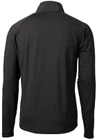 Cutter and Buck New England Patriots Mens Black Historic Adapt Eco Hybrid Long Sleeve Qtr Zip Pull..