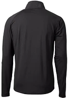Cutter and Buck Philadelphia Eagles Mens Black Historic Adapt Eco Hybrid Long Sleeve Qtr Zip Pullo..