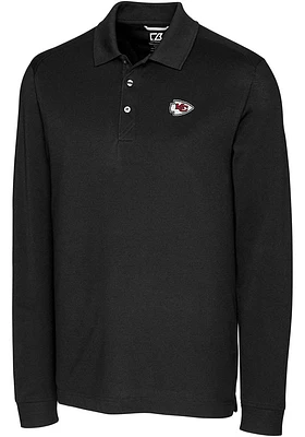Cutter and Buck Kansas City Chiefs Mens Advantage Long Sleeve Polo Shirt