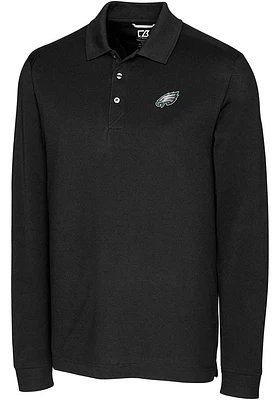 Cutter and Buck Philadelphia Eagles Mens Advantage Long Sleeve Polo Shirt