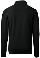 Cutter and Buck New York Jets Mens Black HISTORIC Cascade Sherpa Long Sleeve Qtr Zip Pullover