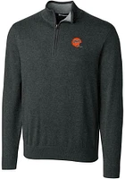 Cutter and Buck Cincinnati Bengals Mens Charcoal Historic Lakemont Long Sleeve 1/4 Zip Pullover