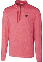 Cutter and Buck Arizona Cardinals Mens Stealth Long Sleeve Qtr Zip Pullover