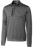 Cutter and Buck Arizona Cardinals Mens Charcoal Stealth Long Sleeve Qtr Zip Pullover