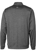 Cutter and Buck Baltimore Ravens Mens Charcoal Stealth Long Sleeve Qtr Zip Pullover