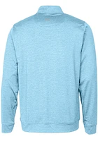 Cutter and Buck Carolina Panthers Mens Light Blue Stealth Long Sleeve Qtr Zip Pullover