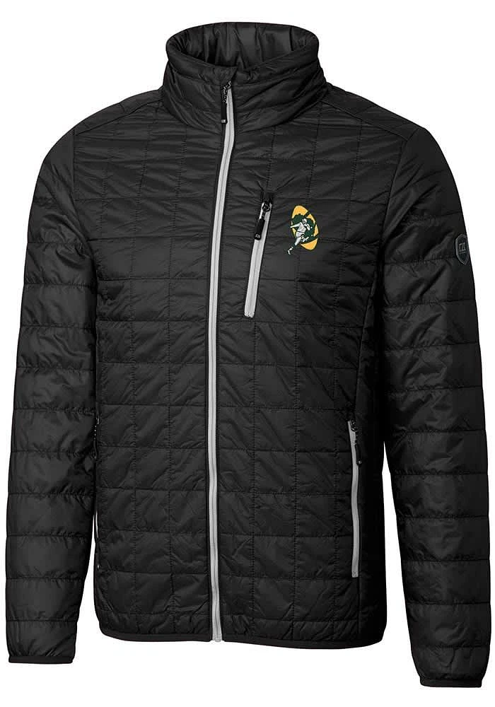 Cutter and Buck Green Bay Packers Mens Historic Rainier PrimaLoft Filled Jacket