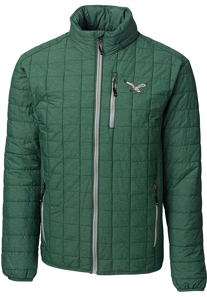 Cutter and Buck Philadelphia Eagles Mens Kelly Green Rainier PrimaLoft Filled Jacket