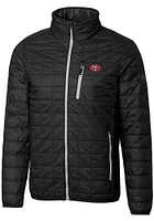 Cutter and Buck San Francisco 49ers Mens Black Historic Rainier PrimaLoft Filled Jacket