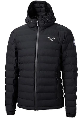 Cutter and Buck Philadelphia Eagles Mens Black Historic Mission Ridge Repreve Filled Jacket