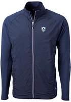 Cutter and Buck Los Angeles Chargers Mens Navy Blue Historic Adapt Eco Light Weight Jacket