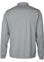Cutter and Buck Denver Broncos Mens Grey Stealth Long Sleeve Qtr Zip Pullover