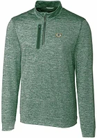 Cutter and Buck Green Bay Packers Mens Stealth Long Sleeve Qtr Zip Pullover