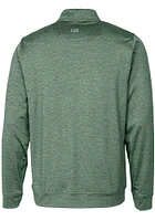 Cutter and Buck Green Bay Packers Mens Stealth Long Sleeve Qtr Zip Pullover