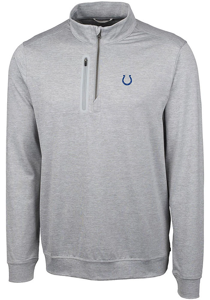 Cutter and Buck Indianapolis Colts Mens Stealth Long Sleeve Qtr Zip Pullover