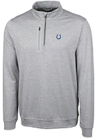 Cutter and Buck Indianapolis Colts Mens Stealth Long Sleeve Qtr Zip Pullover