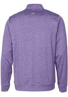 Cutter and Buck Minnesota Vikings Mens Stealth Long Sleeve Qtr Zip Pullover