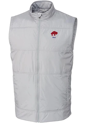 Cutter and Buck Buffalo Bills Mens Grey Historic Stealth Sleeveless Jacket