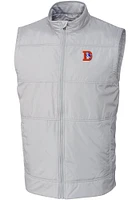 Cutter and Buck Denver Broncos Mens Grey Historic Stealth Sleeveless Jacket