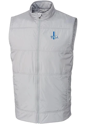 Cutter and Buck Detroit Lions Mens Grey Historic Stealth Sleeveless Jacket