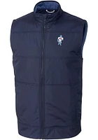 Cutter and Buck Houston Texans Mens Navy Blue Historic Stealth Sleeveless Jacket