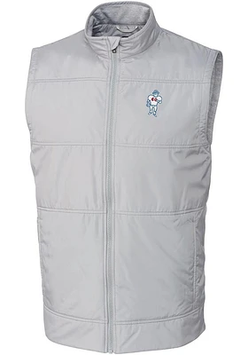 Cutter and Buck Houston Texans Mens Grey Historic Stealth Sleeveless Jacket