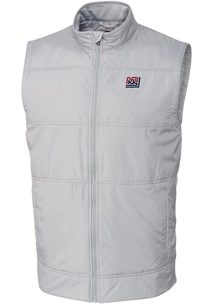 Cutter and Buck New York Giants Mens Grey Historic Stealth Sleeveless Jacket