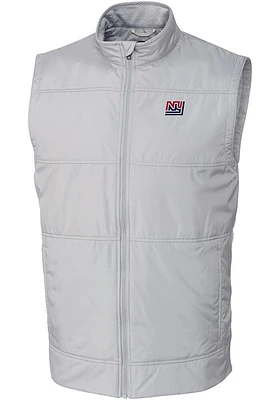 Cutter and Buck New York Giants Mens Grey Historic Stealth Sleeveless Jacket