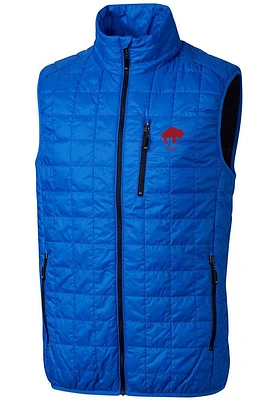Cutter and Buck Buffalo Bills Mens Blue Historic Rainier PrimaLoft Sleeveless Jacket
