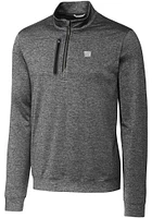 Cutter and Buck New York Giants Mens Charcoal Stealth Long Sleeve Qtr Zip Pullover
