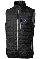 Cutter and Buck New England Patriots Mens Black Historic Rainier PrimaLoft Sleeveless Jacket
