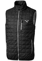 Cutter and Buck Philadelphia Eagles Mens Black Historic Rainier PrimaLoft Sleeveless Jacket