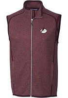Cutter and Buck Arizona Cardinals Mens Maroon Mainsail Sleeveless Jacket