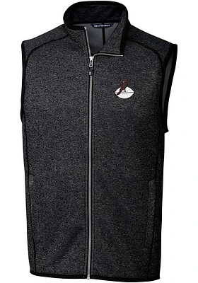 Cutter and Buck Arizona Cardinals Mens Charcoal Historic Mainsail Sleeveless Jacket