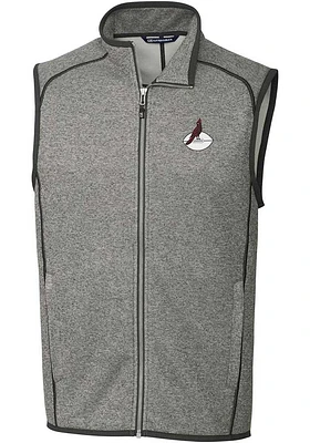Cutter and Buck Arizona Cardinals Mens Grey Historic Mainsail Sleeveless Jacket