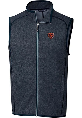 Cutter and Buck Chicago Bears Mens Navy Blue Historic Mainsail Sleeveless Jacket