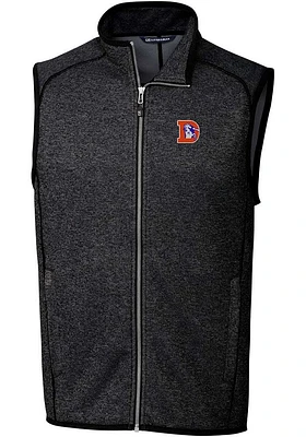 Cutter and Buck Denver Broncos Mens Charcoal Historic Mainsail Sleeveless Jacket