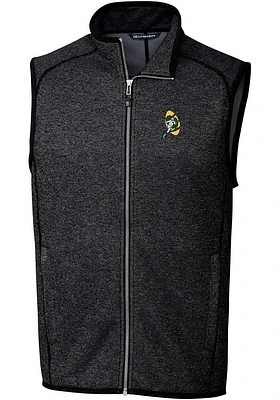 Cutter and Buck Green Bay Packers Mens Charcoal Historic Mainsail Sleeveless Jacket