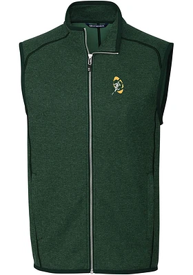 Cutter and Buck Green Bay Packers Mens Historic Mainsail Sleeveless Jacket